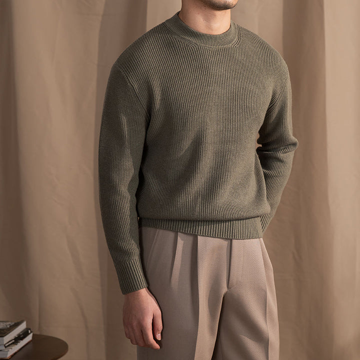 Wool Blend Crewneck Sweater