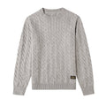 Cable Knit Crewneck Sweater | Wool Blend | Regular Fit