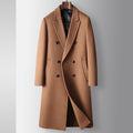 Overcoat, Wool Blend, Double-Breasted, Camel