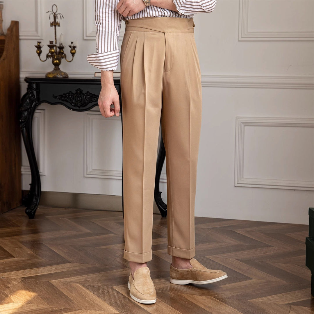 Trousers | High Waist | Pleated | Straight Leg | The Core Collection