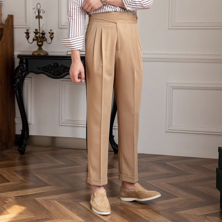 Trousers | High Waist | Pleated | Straight Leg | The Core Collection