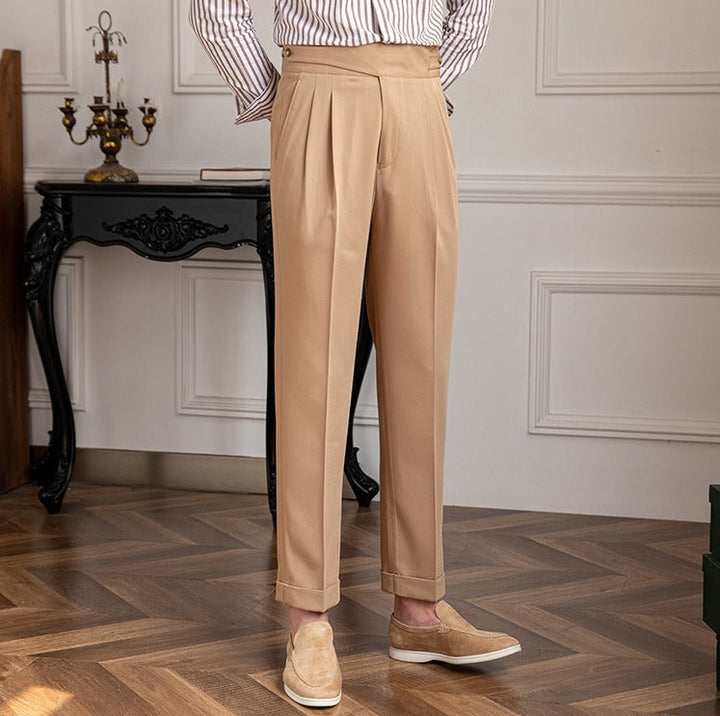 Trousers | High Waist | Pleated | Straight Leg | The Core Collection