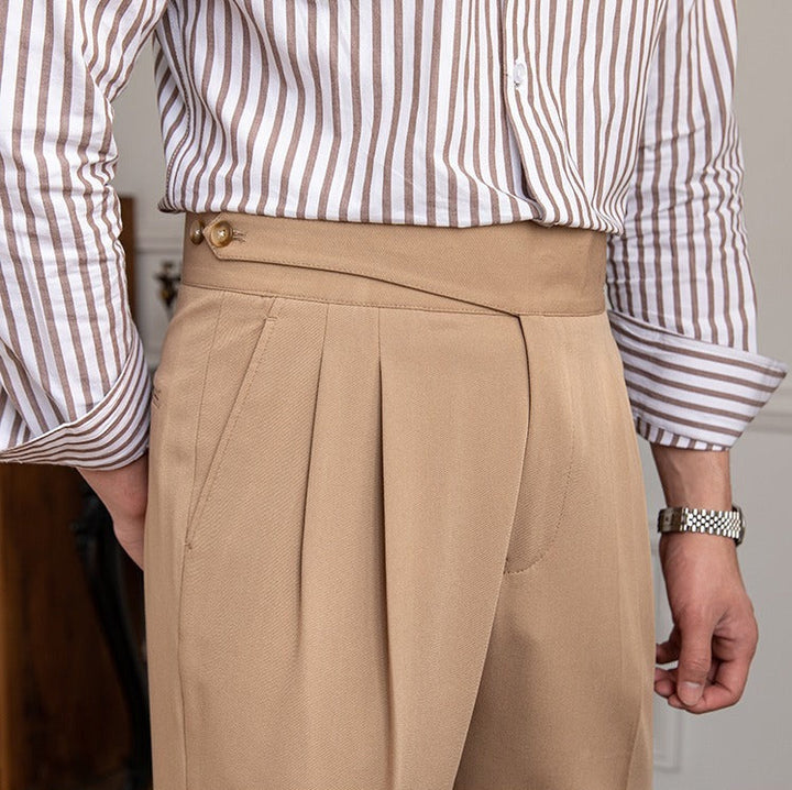 Trousers | High Waist | Pleated | Straight Leg | The Core Collection