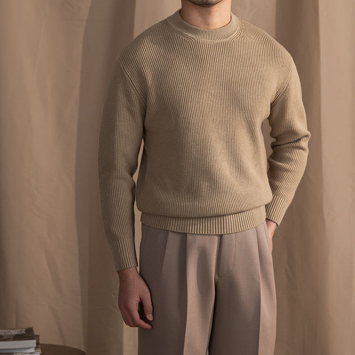 Wool Blend Crewneck Sweater