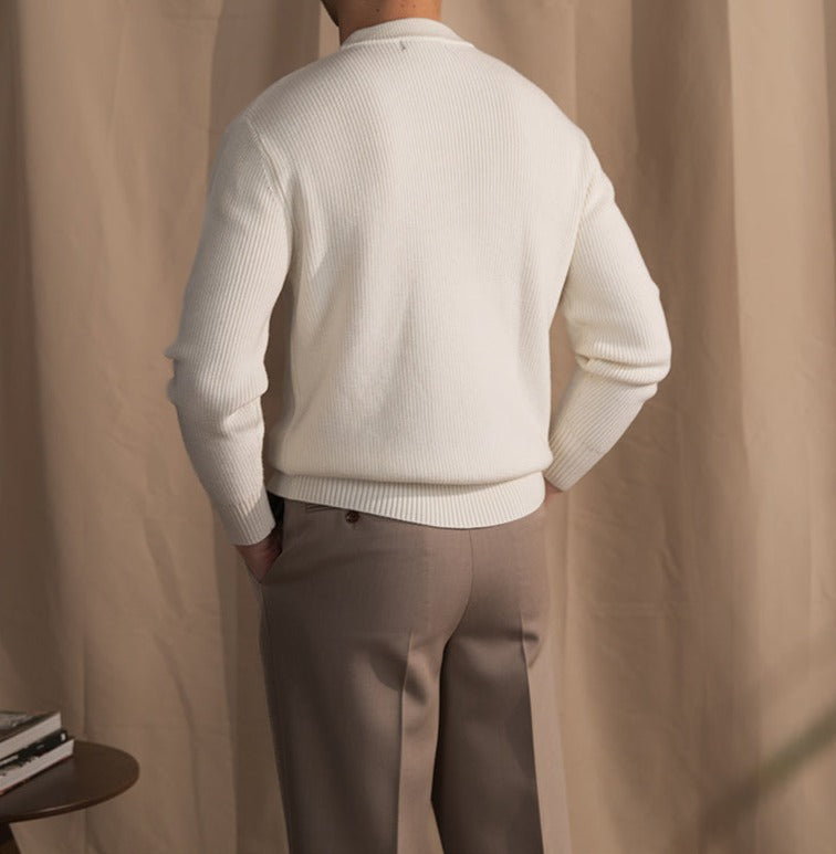 Wool Blend Crewneck Sweater