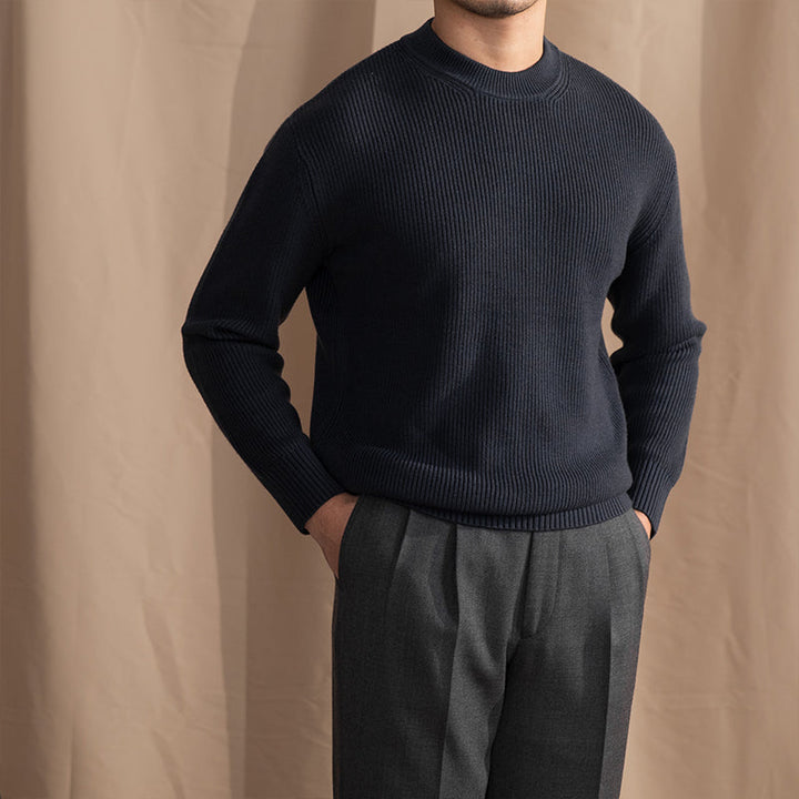Wool Blend Crewneck Sweater