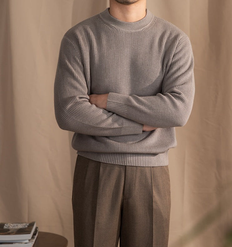 Wool Blend Crewneck Sweater