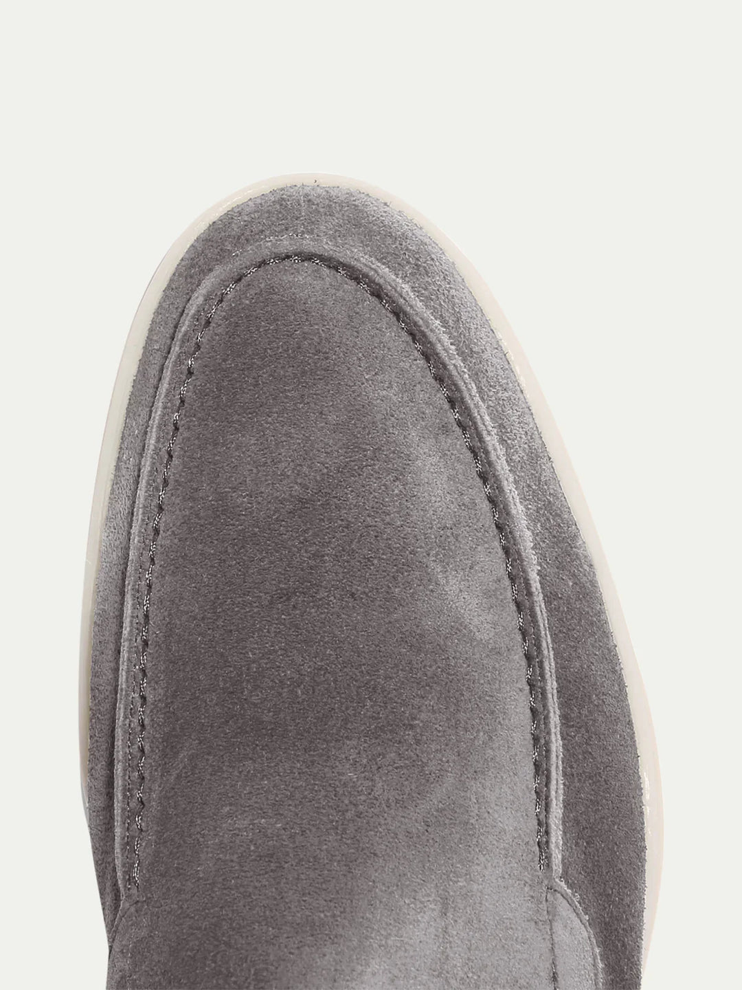 Suede Loafers | Grey Slip-On Summer Shoes