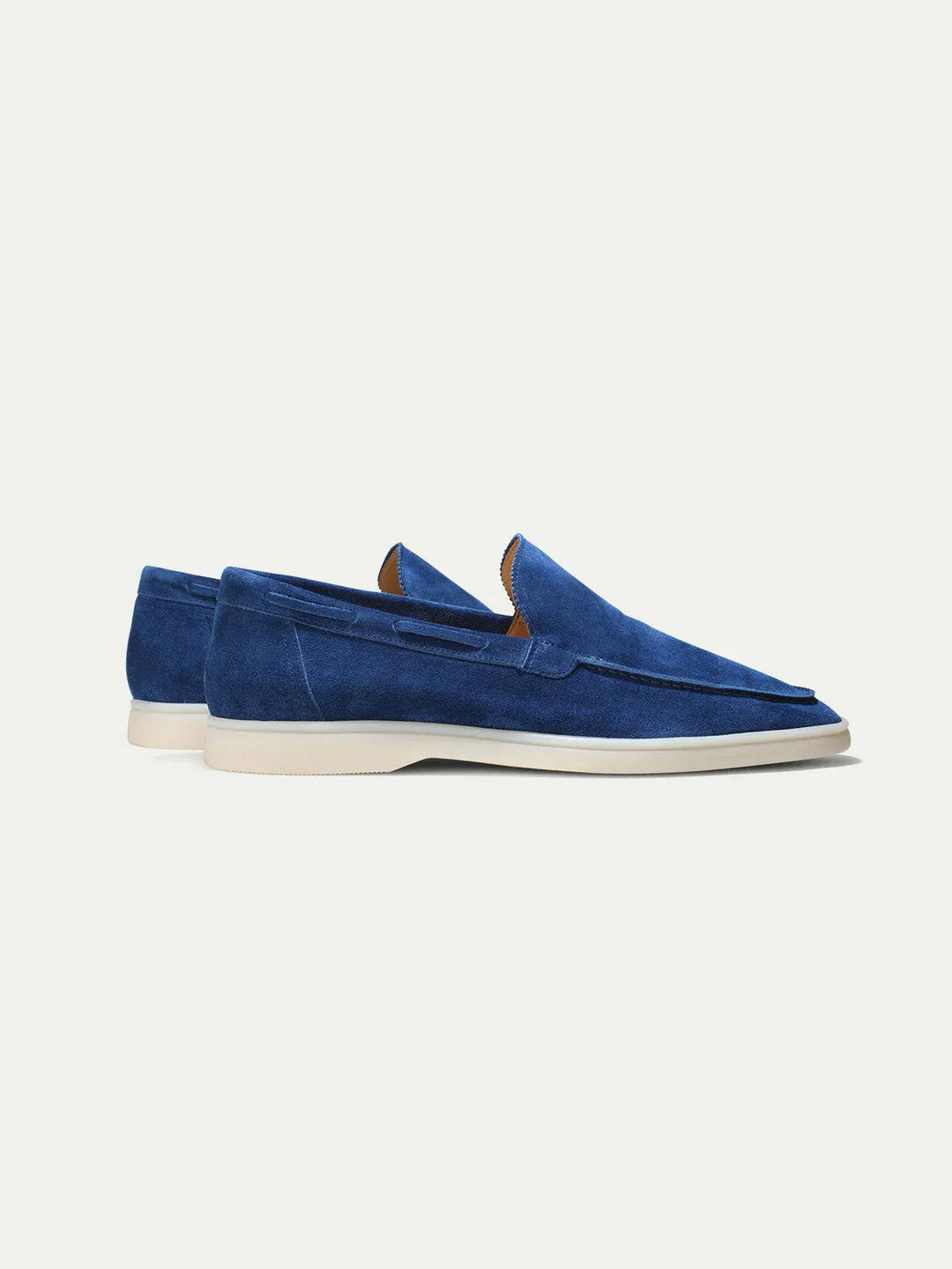 Loafers for Men | Ultramarine Suede | White Sole