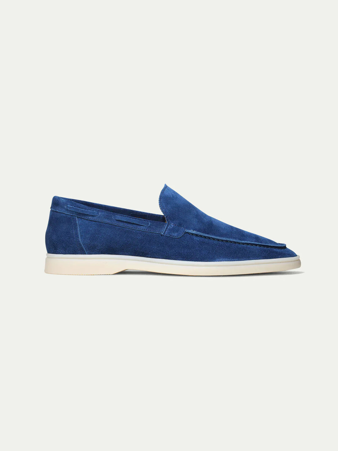 Loafers for Men | Ultramarine Suede | White Sole