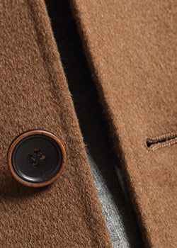 Overcoat | Wool Blend, Medium Length, Notch Lapel