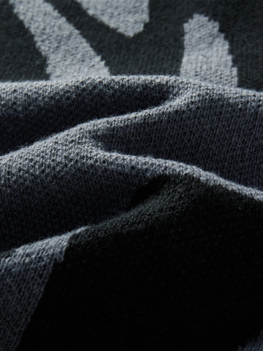 Knit Sweater | Abstract Pattern Crew Neck