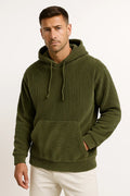 Hoodie | Corduroy, Relaxed Fit with Kangaroo Pocket