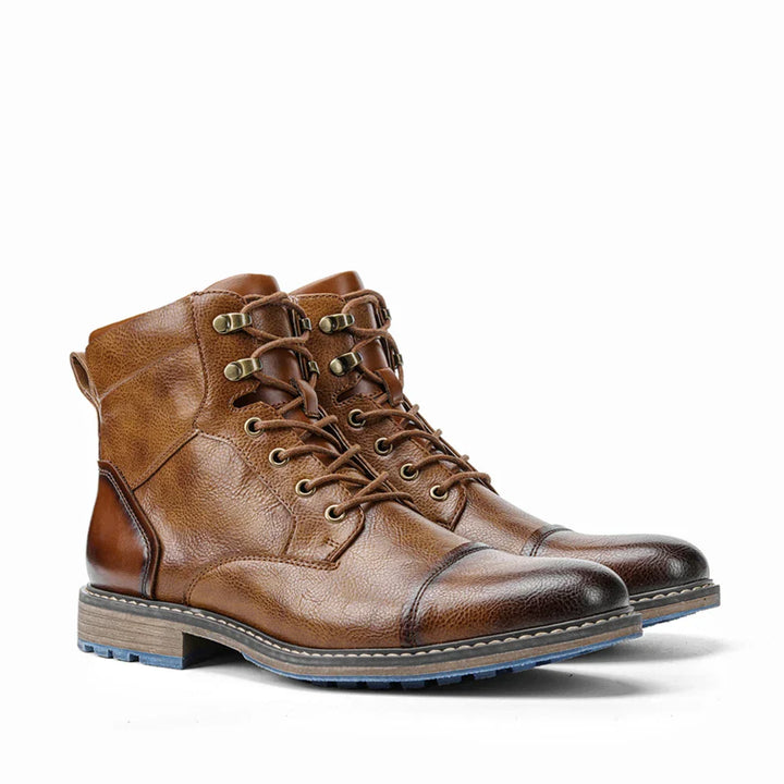 Men's Lace-Up Leather Boots | Split Leather | The Core Collection