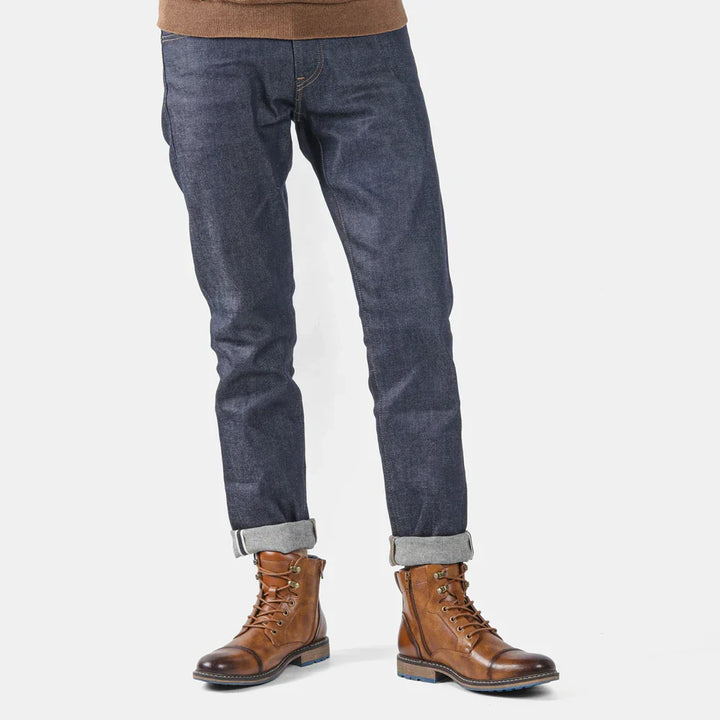 Men's Lace-Up Leather Boots | Split Leather | The Core Collection