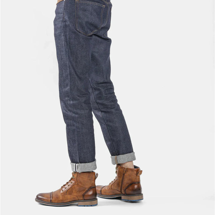 Men's Lace-Up Leather Boots | Split Leather | The Core Collection