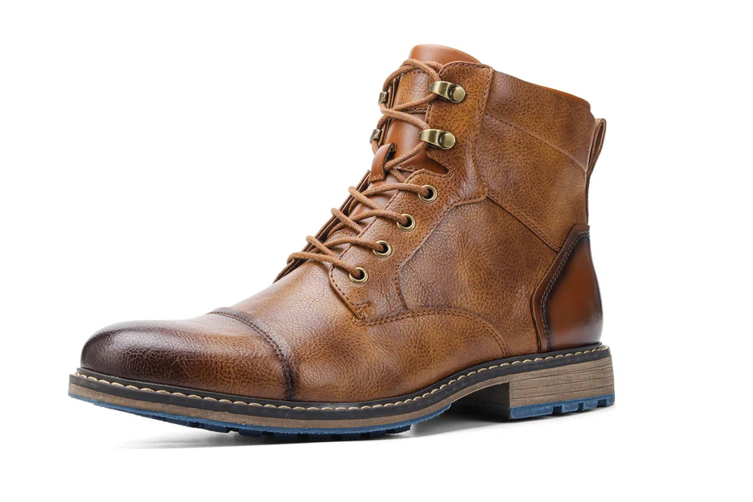 Men's Lace-Up Leather Boots | Split Leather | The Core Collection