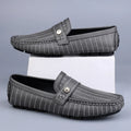 Leather Loafers | Pinstripe Detailing