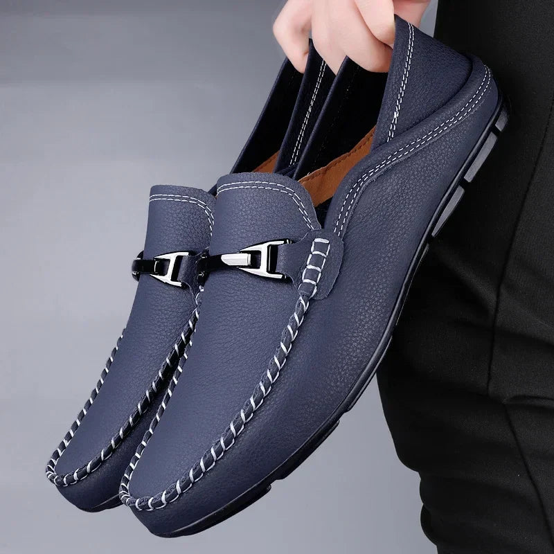 Leather Loafers | Genuine Cowhide | Slip-On Design