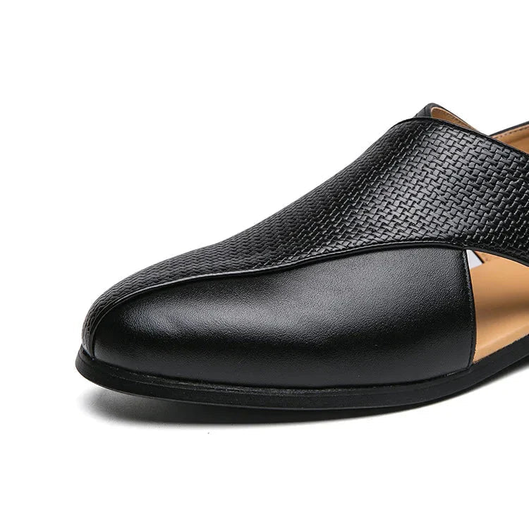 Loafers | Genuine Leather | Cross-Strap Detail | Slip-On