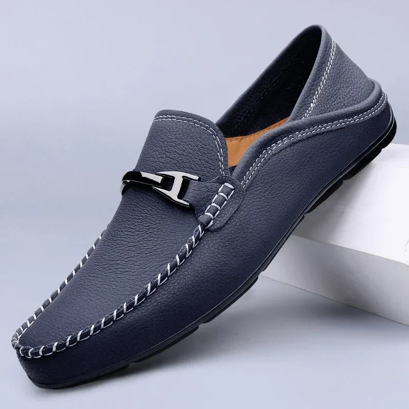 Leather Loafers | Genuine Cowhide | Slip-On Design