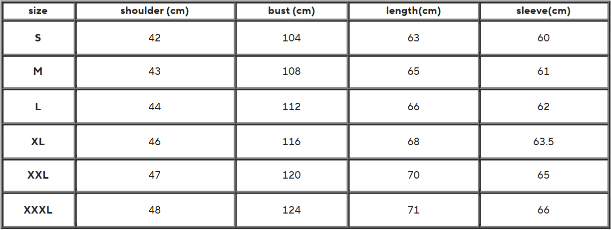 Aran Wool Sweater | Textured Knit | Relaxed Fit - Size Chart