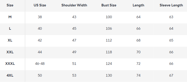 Cotton Blend Denim Jacket | Smart-Casual Regular Fit - Size Chart