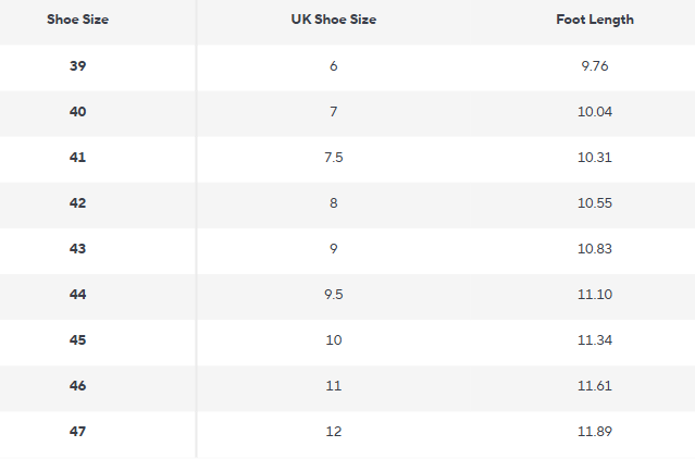 Chelsea Boots | Retro Slip-On | Synthetic Leather - Size Chart