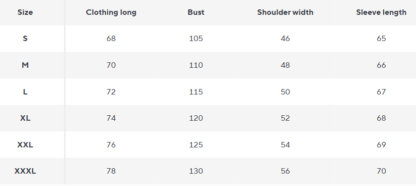 Jacket | Quilted Knit, Stand Collar, Zip Front - Size Chart