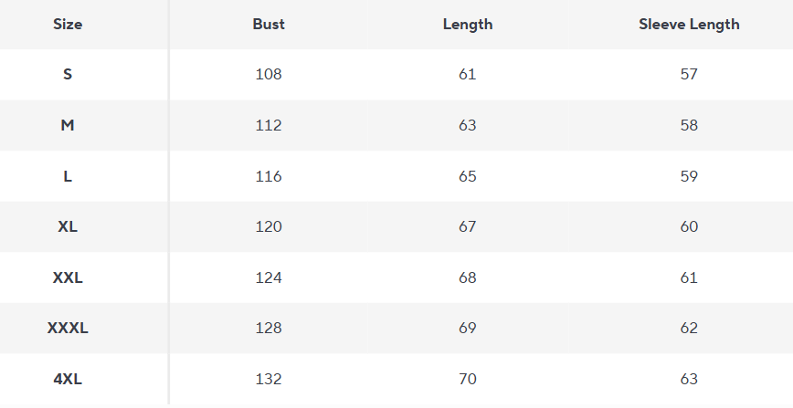 Men's Lightweight Down Hoodie | Quilted Spliced Design | Autumn-Winter - Size Chart
