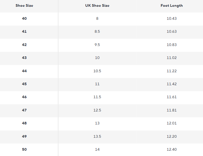 Chelsea Boots | Faux Suede | Slip-On | Low Heel - Size Chart
