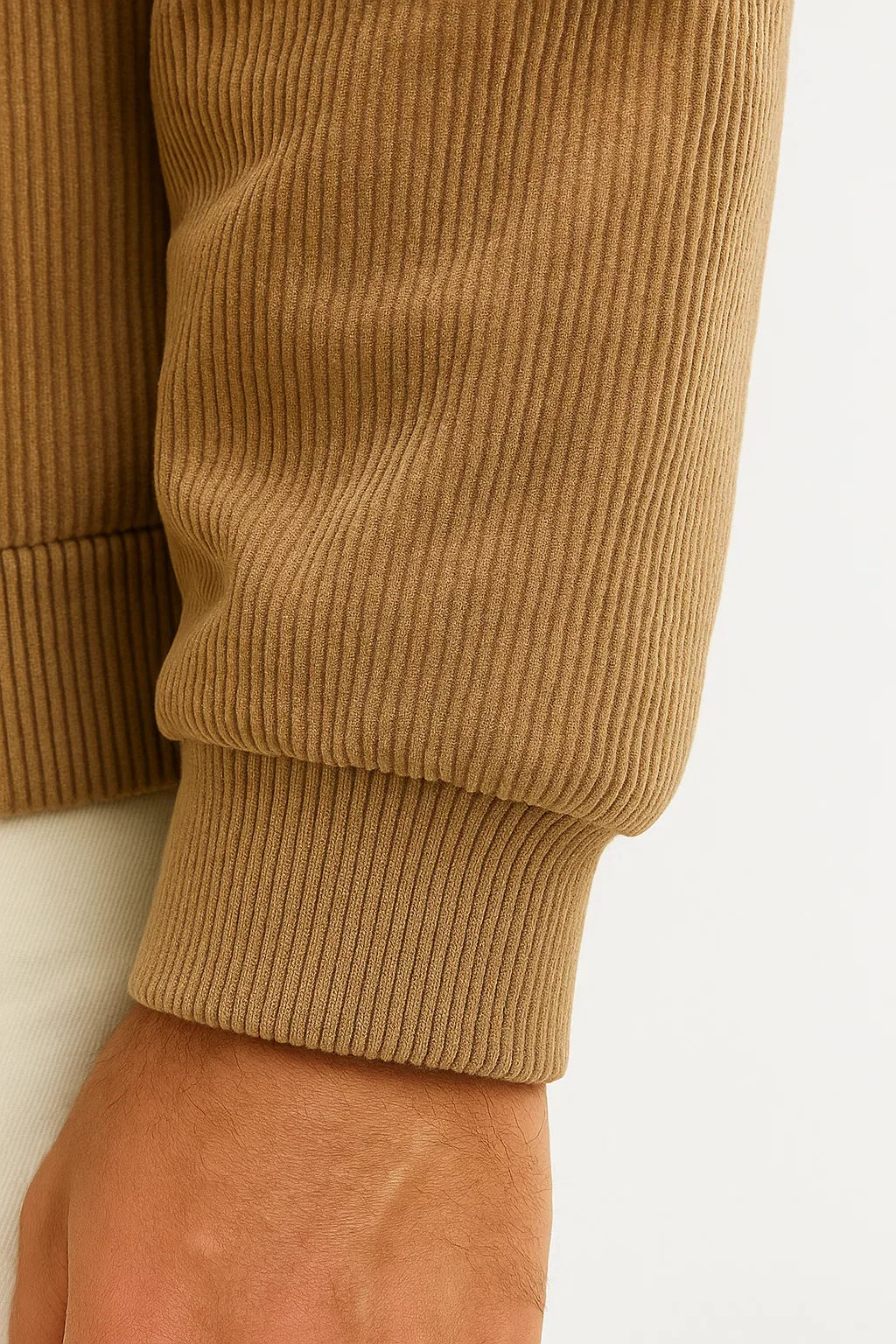 Jacket | Corduroy Fleece | Shearling Collar | Zip Front