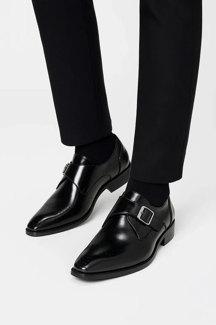 Monk Strap Dress Shoes | Polished Leather Finish