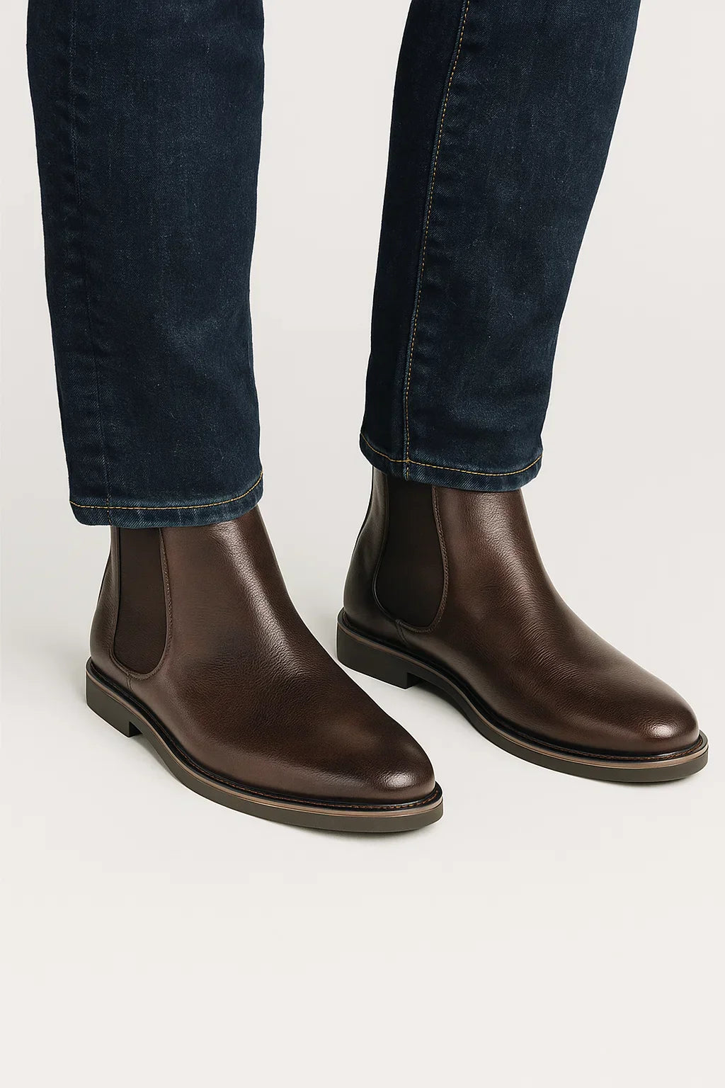 Chelsea Boots | Retro Slip-On | Synthetic Leather