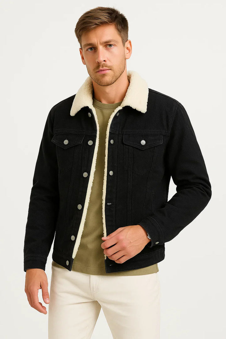 Denim Jacket | Fleece Lined Winter Overshirt