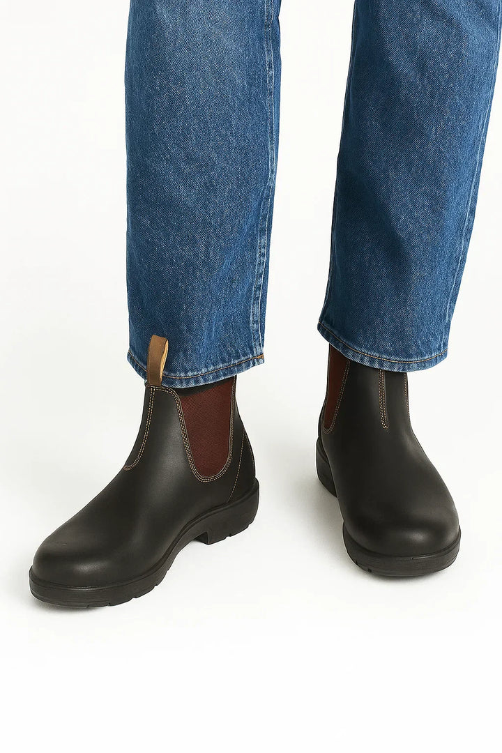 Craft Leather Chelsea Boots | Round Toe | Rubber Sole