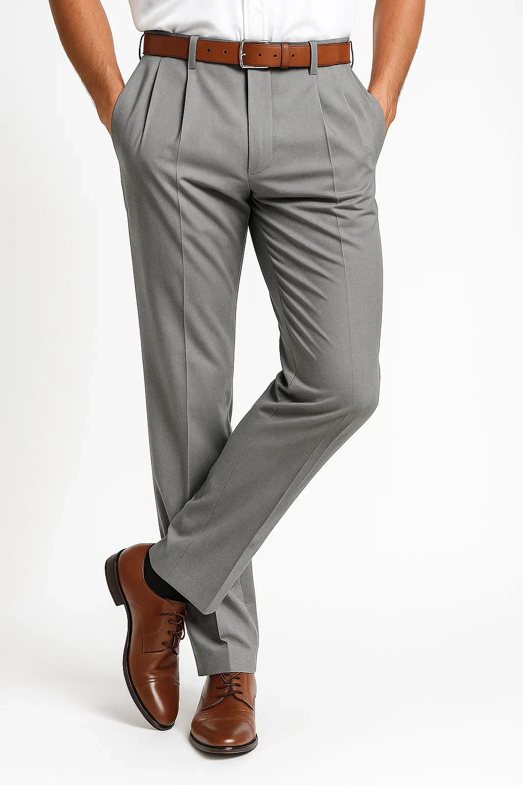 Men's Straight-Leg Trousers | Broadcloth | The Core Collection