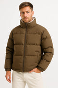 Puffer Jacket | Stand Collar | Quilted Insulated