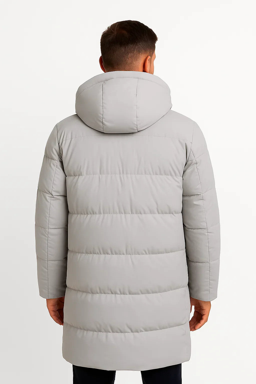 Winter Hooded Puffer Coat | Insulated Longline Design