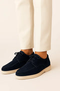 Men's Suede Lace-Up Shoes | Microfiber | The Core Collection