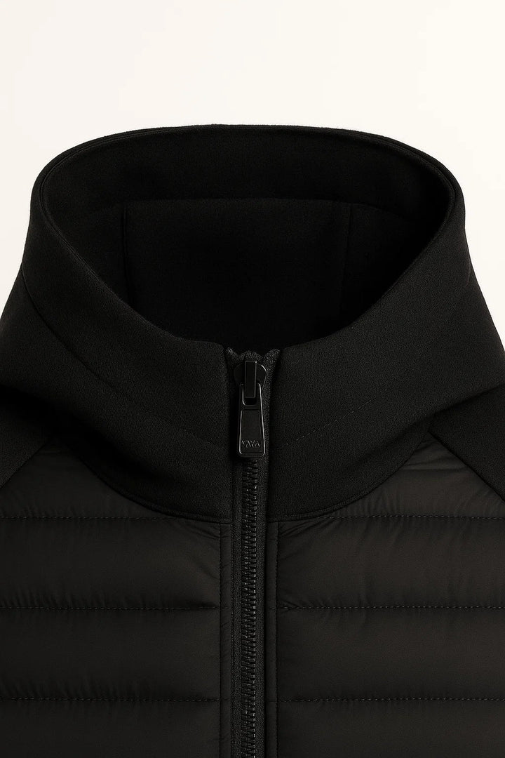 Men's Lightweight Down Hoodie | Quilted Spliced Design | Autumn-Winter