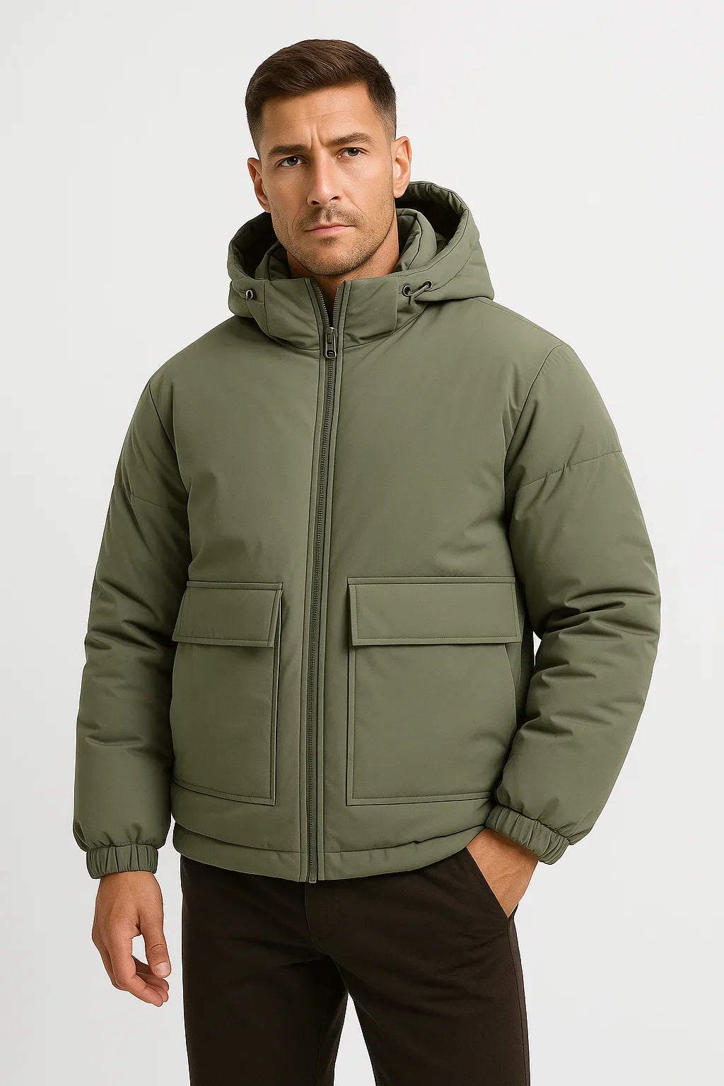 Hooded Puffer Jacket | Quilted Oversized Fit | Winter Insulated