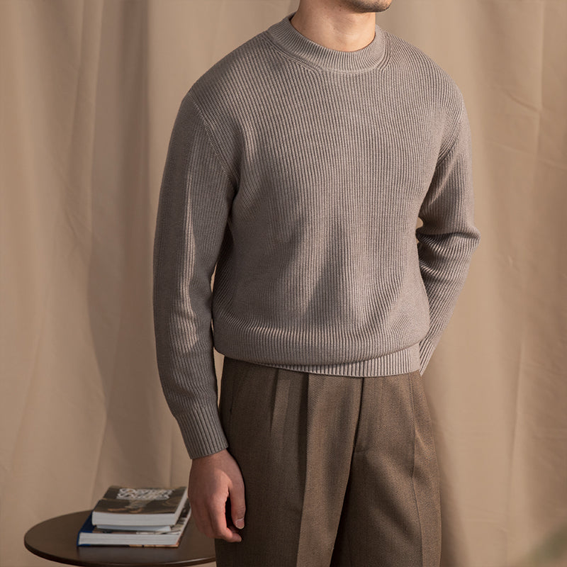 Wool Blend Crewneck Sweater