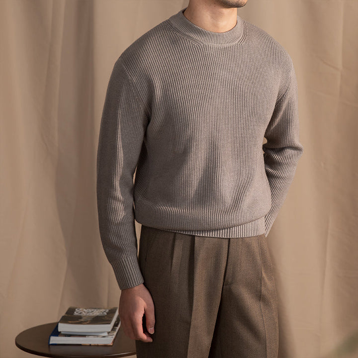 Wool Blend Crewneck Sweater