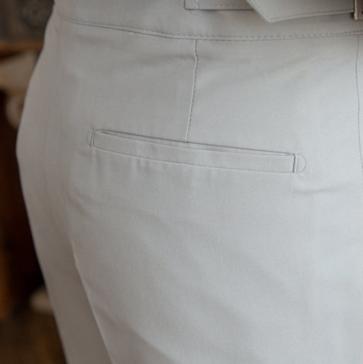 Trousers | High Waist | Pleated | Gurkha Closure