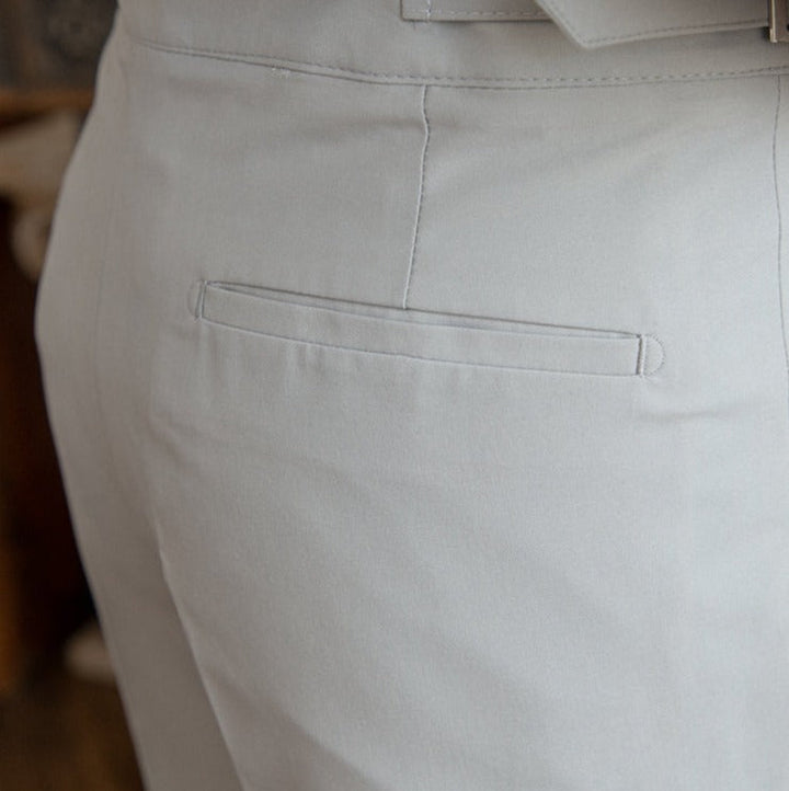 Trousers | High Waist | Pleated | Gurkha Closure