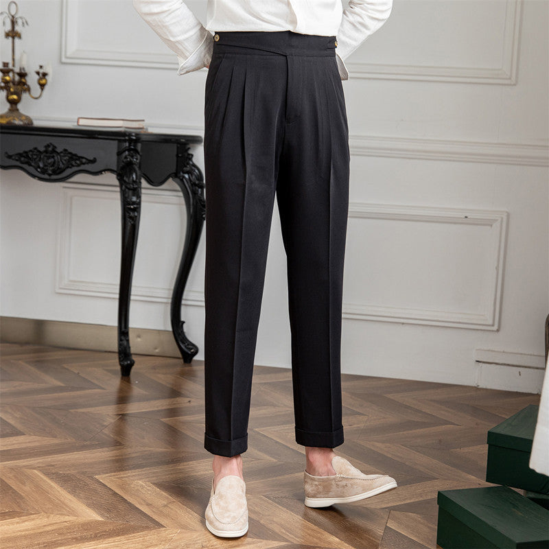 Trousers | High Waist | Pleated | Straight Leg | The Core Collection