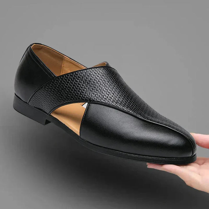 Loafers | Genuine Leather | Cross-Strap Detail | Slip-On