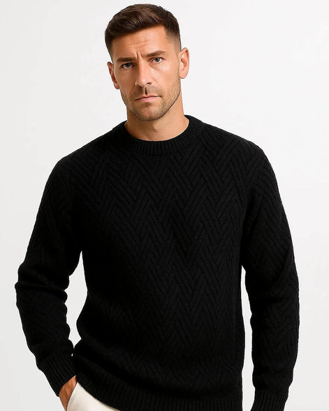 Aran Wool Sweater | Textured Knit | Relaxed Fit — view 2