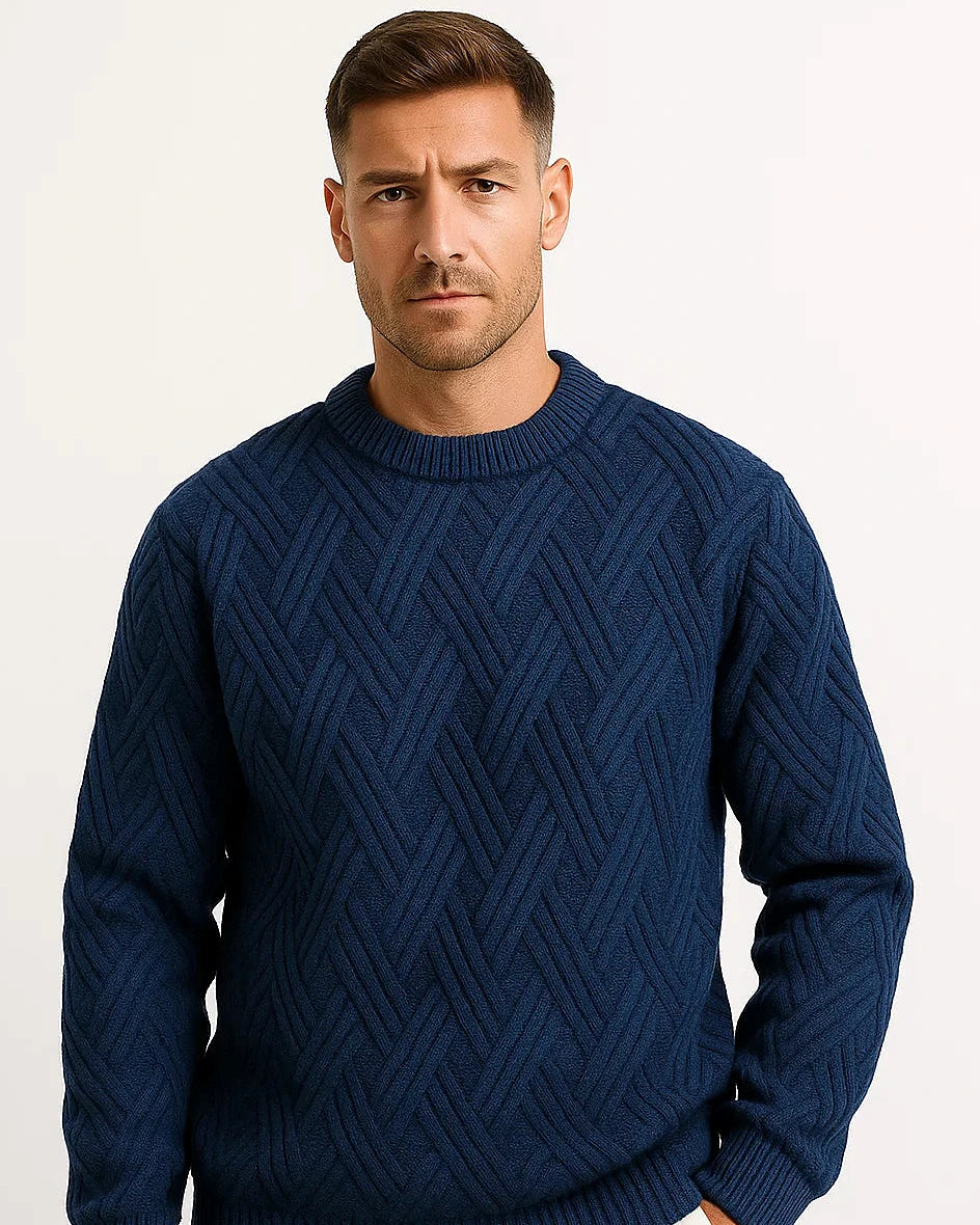 Aran Wool Sweater | Textured Knit | Relaxed Fit — view 6